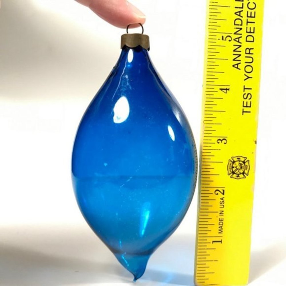 One 1940s Unsilvered blown Christmas Ornament - Picture 3 of 10
